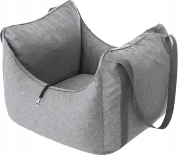 Sedilje veture për qen Seat One, 60x55 cm, për kafshë të vogla, gri