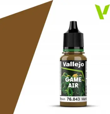 Bojë akrilike Vallejo Game Air Beasty Brown, 18ml, për airbrush, kafe e errët