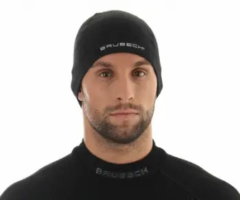 Kapelë termoaktive Brubeck Thermoactive Wool Trekking, lesh merino, unisex, gri