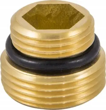Nipëll bronzi Schlosser, për valvul të dyfishtë, 1/2" x 3/4"