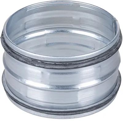 Nipel ventilimi SpiroFlex ZU125 OC, diametër 125mm, me gasket, i argjendtë - 2