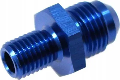 Niple lidhës TurboWorks AN6 M10x1.25, alumini, për vaj ujë karburant - 1