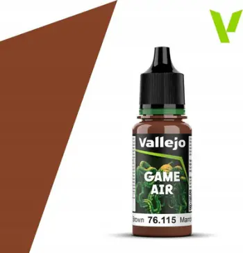 Bojë akrilike Vallejo Game Air VJP76115, 18 ml, Grunge Brown, kafe e errët