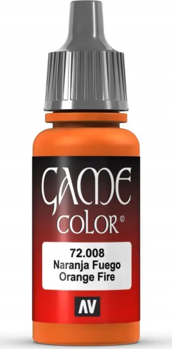 Bojë akrilike Vallejo Game Color 72008 Orange Fire, 17ml, portokalli mat