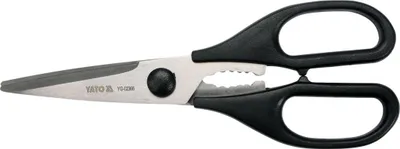 Gërshërë kuzhine Yato, 210 mm, të zeza - 1