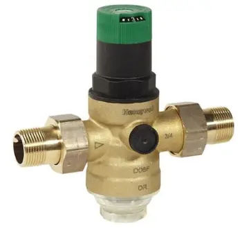Reduktues presioni Honeywell D06F, lidhje 1", bronzi
