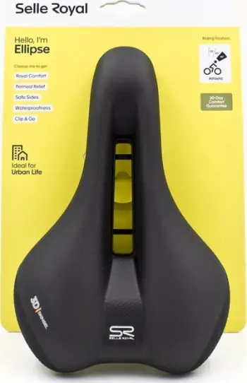 Selë biçiklete Selle Royal Ellipse, unisex, komode, e zezë