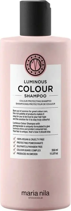 Shampo për flokë të lyer Maria Nila Luminous Colour, 350ml