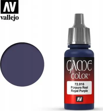 Bojë akrilike Vallejo Game Color 72016, Royal Purple, 17ml, vjollcë e errët