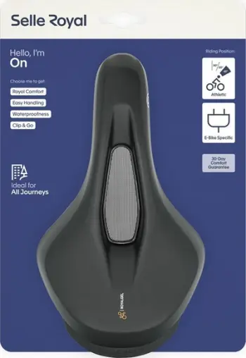 Selë biçiklete Selle Royal ON Open, për biçikleta elektrike, e zezë