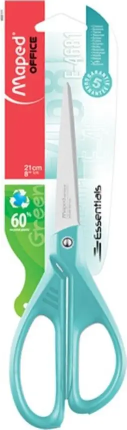 Gërshërë Maped Ecological Essentials, 21cm, dorezë pastel jeshile