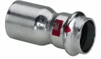 Reduktues tubash Viega Prestabo 558505, 22mm në 15mm, çelik