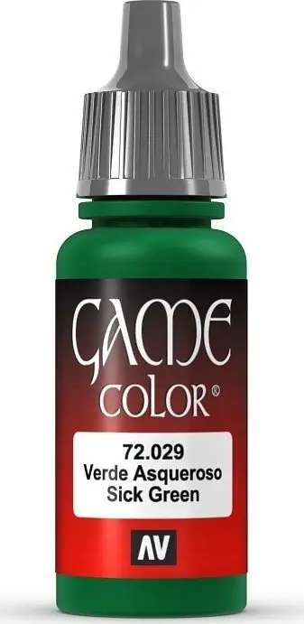 Bojë akrilike Vallejo Game Color 72029 Sick Green, 17ml, jeshile