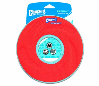 Disk lojërash për qen Chuckit Zipflight Medium 18100, diametër 21 cm, portokalli - 3