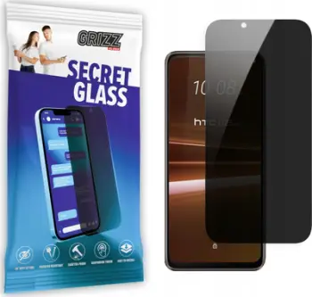 Mbrojtës ekrani GrizzGlass Matte SecretGlass HTC U23 Pro, xham qeramik, efekt privatësie