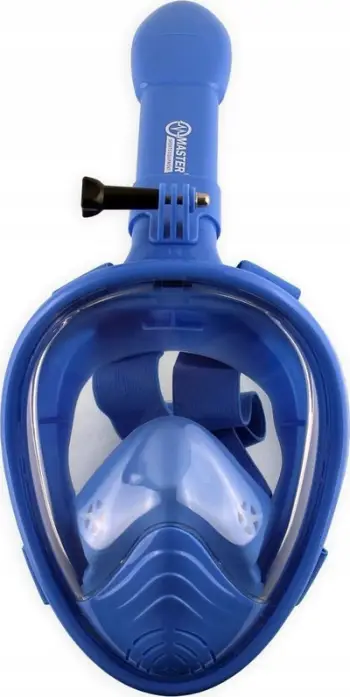 Maskë snorkeling Master Full Face XS, mbulim i plotë fytyre, për GoPro, blu