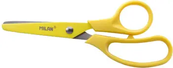 Gërshërë Milan Basic Colors, 13.4cm, set 10 copë, të verdha