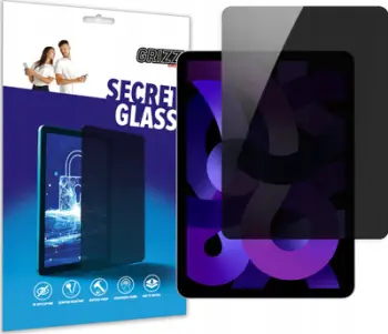 Mbrojtës ekrani GrizzGlass Matte SecretGlass për Apple iPad Air 10.9" 5th Gen, xham privatësie, mat, transparent