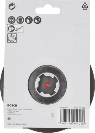 Disk mbështetës Bosch X-LOCK, 115mm, hook and loop, i zi - 3