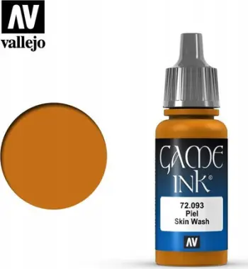 Bojë akrilike Vallejo Game Color 72093 Skin Wash, 17ml, kafe e lehtë