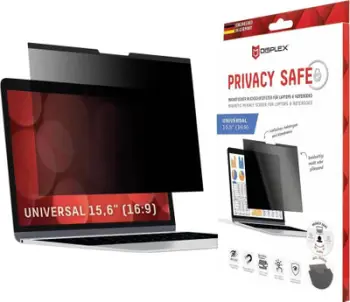 Filtër privatësie për laptop DISPLEX Privacy Safe, 15.6", 16:9, me magnet