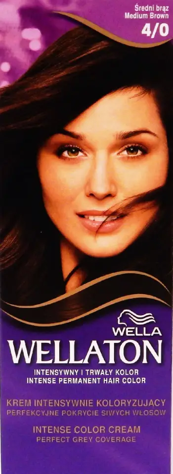 Krem ngjyrosës për flokë Wella 4/0 Medium Brown