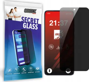 Mbrojtës ekrani GrizzGlass Matte SecretGlass për Motorola Edge 50 Neo, xham privatësie, i zi