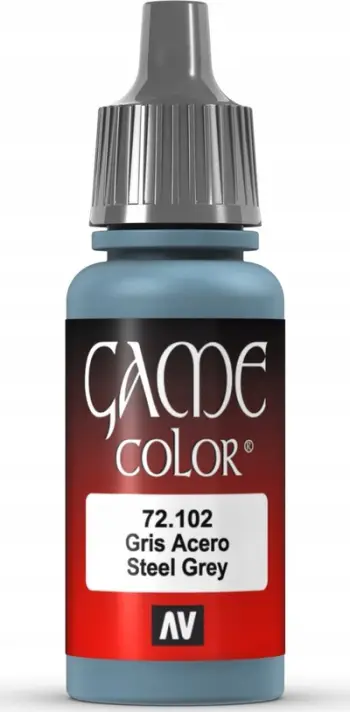Bojë akrilike Vallejo Game Color 72102, Steel Grey, gri çeliku