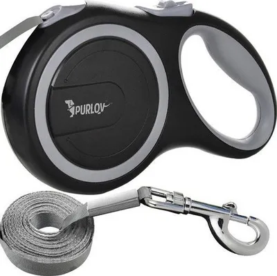 Kapëse automatike për qen Flexic, 5 m, deri 15 kg, e zezë - 1
