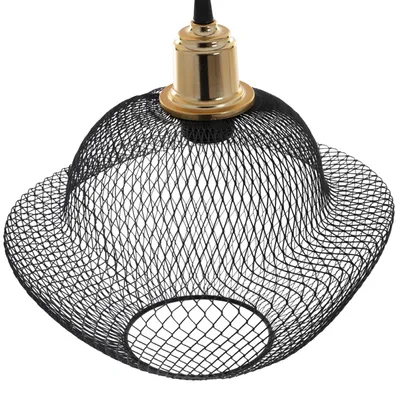 Llambë e varur tavani, rrjetë moderne e zezë, Ø30×65 cm (HM7690.01), zezë - 3