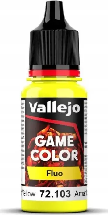 Bojë akrilike Vallejo Game Color 72103, fluorescente, e verdhë