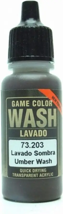 Bojë akrilike Vallejo Game Color 73203, Umber Wash, kafe e errët