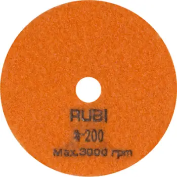 Disk për lustrim në të thatë Rubi 62972, grit 200, 100mm