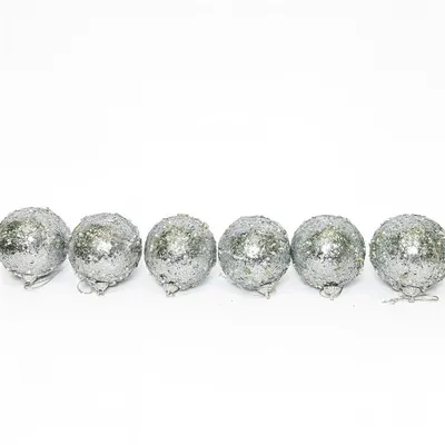 Topa dekorues 6/1, 6cm kuqe/gold/argjendtë. UNIMIKS - 1