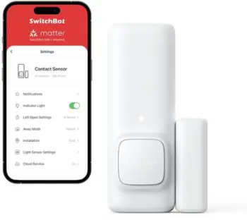 Sensor dere dhe dritare SwitchBot W1201500, wireless, me sensor drite, i bardhë