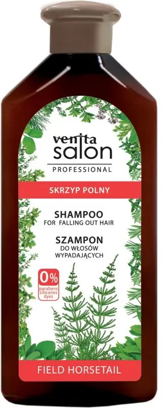Shampo për flokë Venita Salon Horsetail, kundër rënies së flokëve, 500 ml