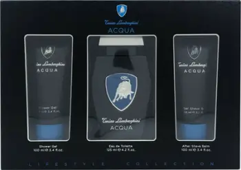 Set parfumi Tonino Lamborghini Acqua për meshkuj, EDT 125ml, xhel dushi 100ml, balsam pas rrojes 100ml