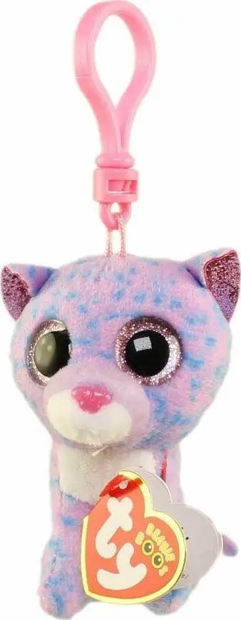 Kapëse çante TY Beanie Babies Cassidy the Cat, 4", Beanie Boos, lejla