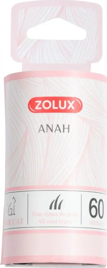 Refill për rul mbledhës qimesh Zolux ANAH, 60 fletë, 10 cm