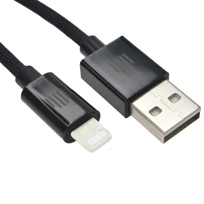 Dviced Cable USB-C To USB-C Nylon Textile 2M, Black - 2