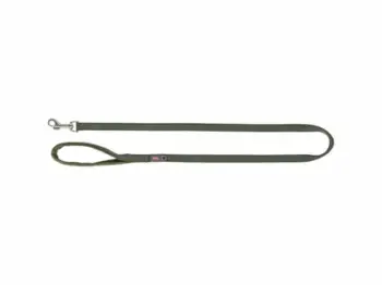 Set parzmore dhe zinxhir Trixie Dog Leash Premium, 120cm, XS, jeshile ulliri