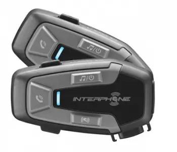 Sistem komunikimi moto Interphone U-Com 6R Twin Set, Bluetooth 5.2, 32mm HD, i zi