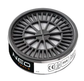 Filtër respirator NEO Absorber P3 R 97-361, për maskë gjysmëfytyre NEO 97-350, i bardhë