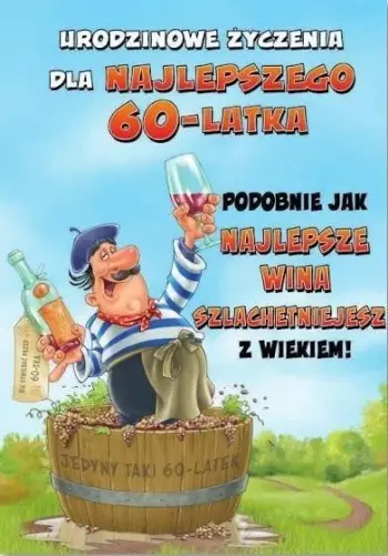 Kartolinë ditëlindjeje Trend MF22, 60 vjet, format B6, shumëngjyrëshe