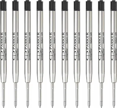 Refill stilolapsi Parker QUINKflow Ballpoint, medium, bojë e zezë, set 10 copë - 2