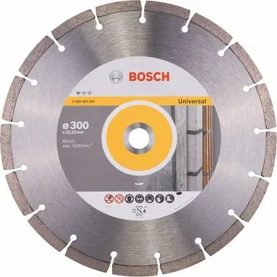 Disk prerës diamant Bosch Standard for Universal, për beton dhe tulla, 230mm - 1