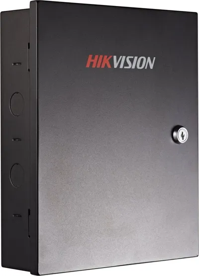 Sistem kontrolli aksesi Hikvision DS-K2804, njësi kryesore 4 dyer, TCP/IP, i zi - 1