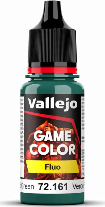 Bojë akrilike Vallejo Game Color VJP72161, fluorescente jeshile e ftohtë, 18ml
