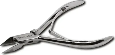 Gërshërë për thonj Podoland 03 Nippers, precize, ergonomike, argjendtë - 1