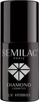 Topcoat për manikyr hibrid Semilac, 7ml, transparent - 2
